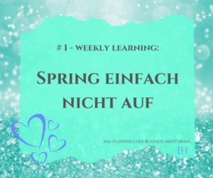 Das weekly Learning